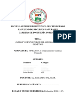 Logros y Dificultades en Genetica Forestal