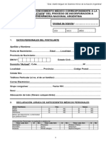 Ficha de Reconocimiento Medico