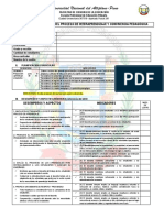 Evaluación de la observación del proceso de interaprendizaje