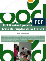 Víctor Vargas Irausquín - BOD Estará Presente en La Feria de Empleo de La UCAB