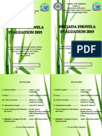 Brigada Eskwela Evaluation 2019 Brigada Eskwela Evaluation 2019