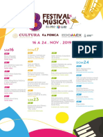 Festival Musica El Oro 2019 Programa