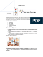 Medición de signos vitales: temperatura y pulso