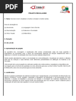 PROJETO RECICLAGEM PARA  ANOS INICIAIS 