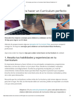 10 Consejos para Hacer Un Curriculum Vitae Perfecto - Plantilla de CV