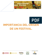 importancia de origen de festival