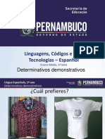 Determinativos Demonstrativos