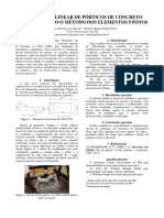 Análise Não Linear de Pórticos de Concreto Armado Usando o Método Dos Elementos Finitos