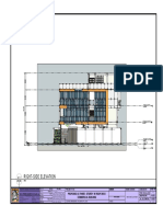 Right-Side Elevation: Proposed (3) Three - Storey W/ Roof Deck Commercial Building