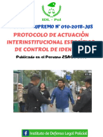 Protocolo de Actuación Interinstitucional Específico de Control de Identidad PDF