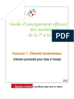 Guide D'enseignement Efficace Des Maths PDF