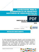 Condiciones para Obtener Registro Sanitario