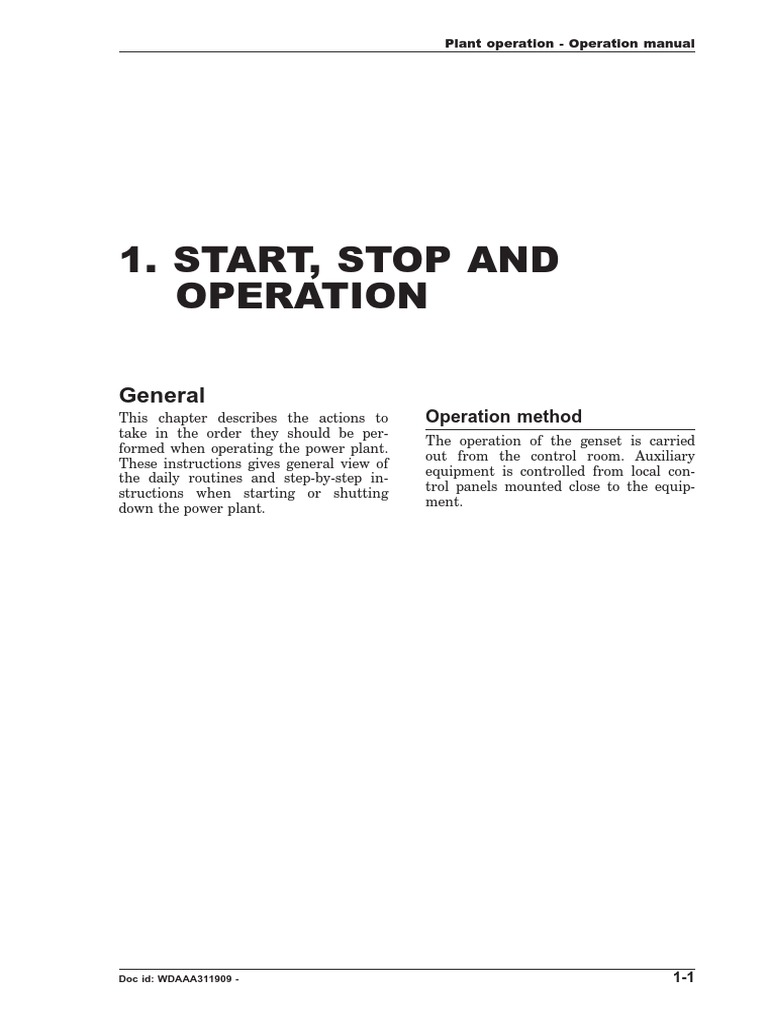 Manual Start - Stop - Operation PDF | PDF | Valve | Hvac