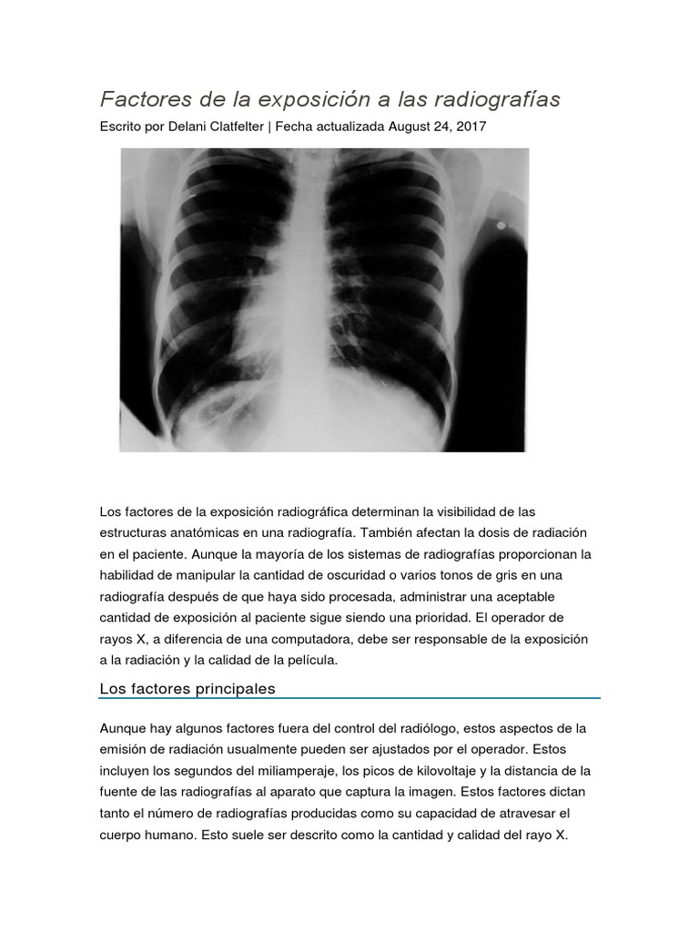 Rayos X | PDF | Rayo X | Radiografía