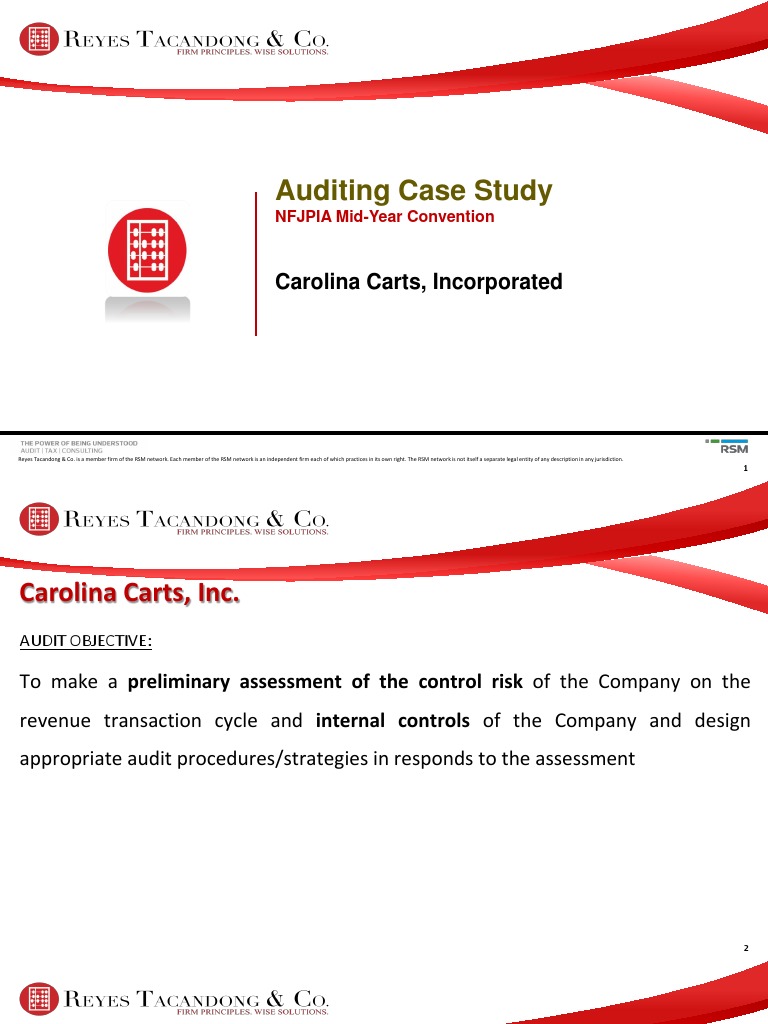 Audit Case Study PDF Internal Control Economies