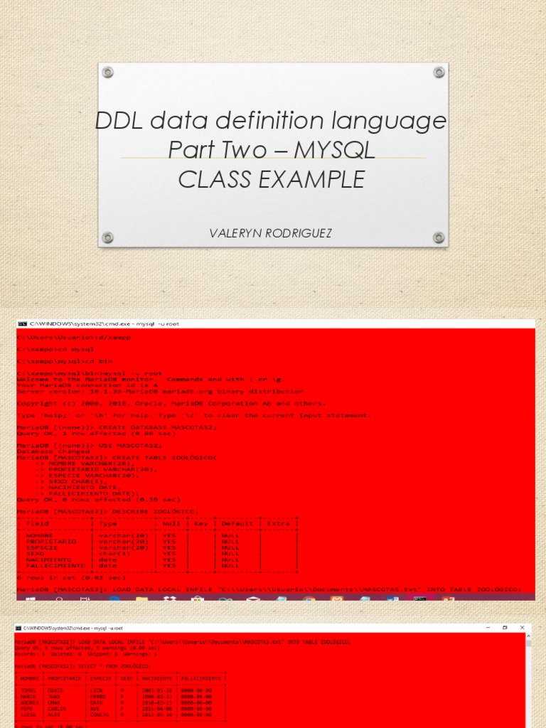 MySQL DDL Overview and Examples | PDF