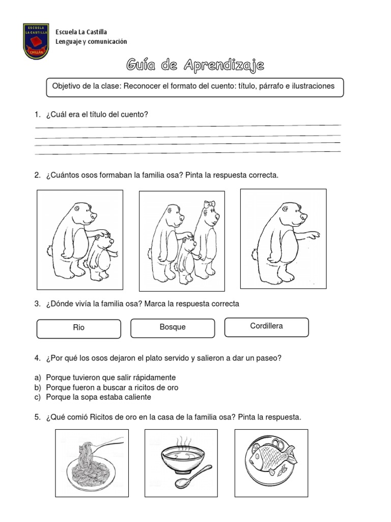 Guia Ricitos de Oro | PDF