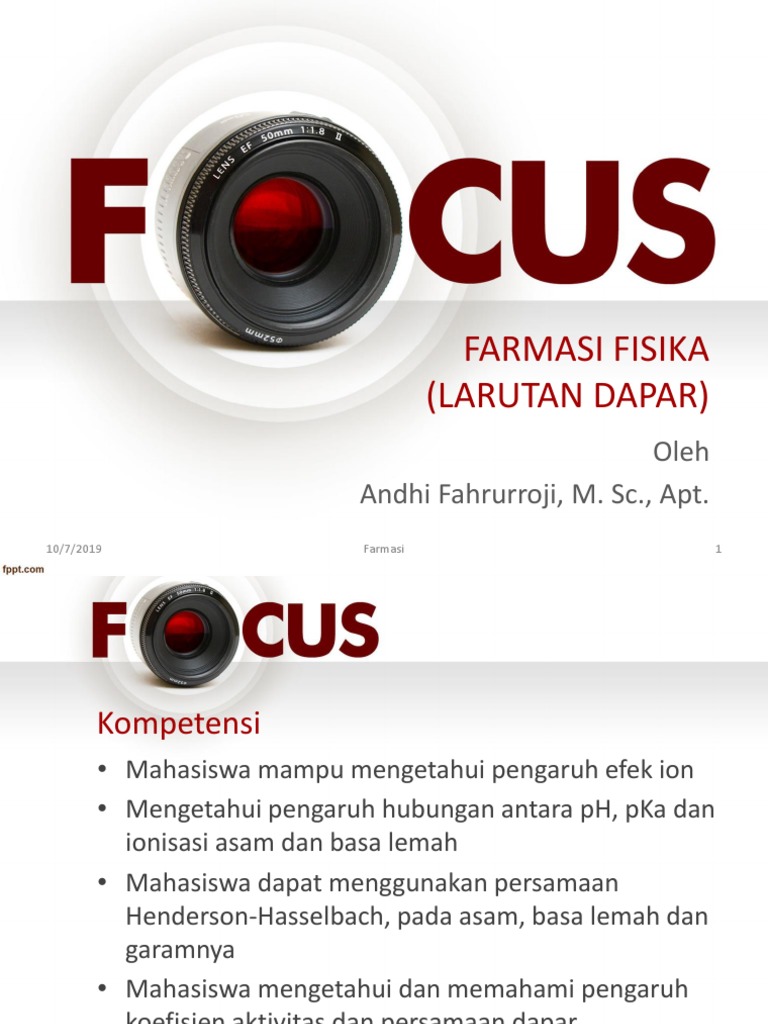Pengaruh Dapar dalam Farmasi Fisika | PDF