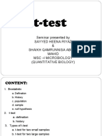 T-Test Seminar SEO