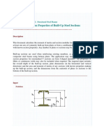 Calculating Section Properties of Built-Up Steel Beams