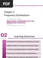 Frequency Distributions: Essentials of Statistics For The Behavioral Sciences