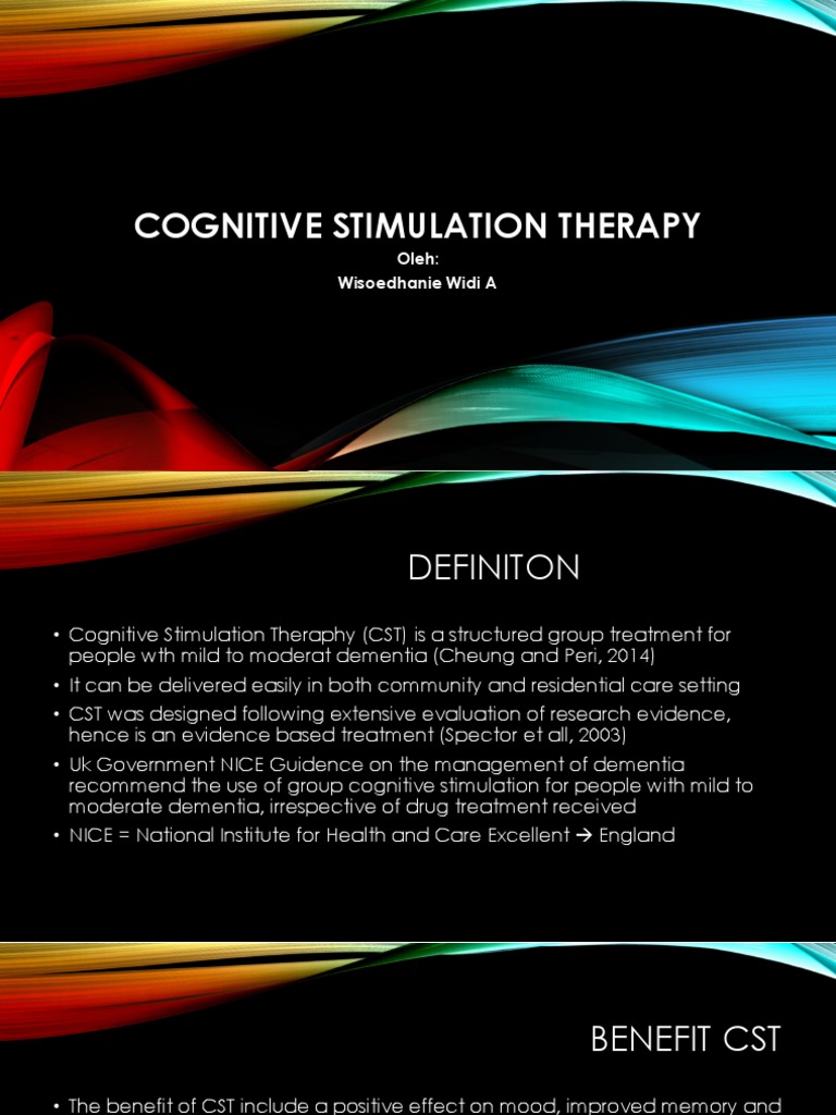 Cognitive Stimulation Therapy Overview | PDF | Dementia | Geriatrics