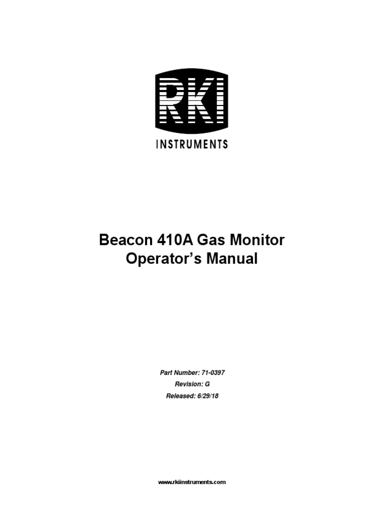 Beacon 410A Manual | PDF | Power Supply | Relay
