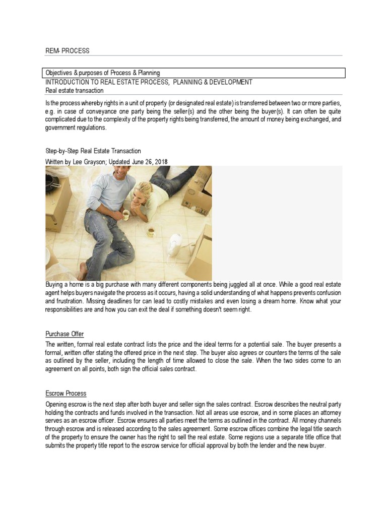 REM Process PDF Ownership Real Property