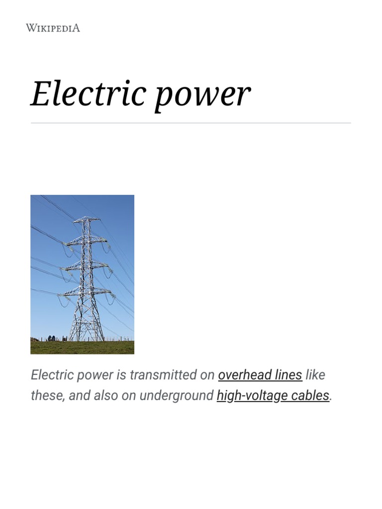 Understanding Electric Power Basics | PDF | Electric Power | Ac Power