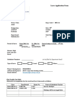 Leave Application Form