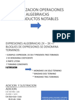 Factorizacion Operaciones Algebraicas