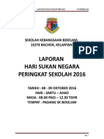 Laporan Bulan Sukan Negara Peringkat Seko