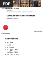 Computer Buses and Interfaces