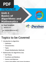 Unit-1 Basics of Algorithms and Mathematics