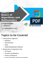 Unit-1 Basics of Algorithms and Mathematics