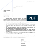 Format Surat Pernyataan 2019