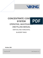 Concentrate Control System: Operating, Maintenance, and Filling Manual