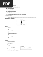 Forms of Inheritance