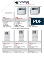 Daftar Harga Mesin Fotocopy Baru Periode September 2015