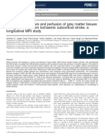 Changes in Structure and Perfusion of Grey Matter Tissues During Recovery From Ischaemic Subcortical Stroke: A Longitudinal MRI Study