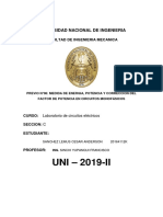 UNI - 2019-II: Universidad Nacional de Ingenieria