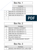 Box No. 1: S/No. File Name