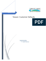 Capastone Project Taiwan Customer Default