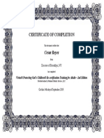 Certificate of Completion: Cesar Reyes