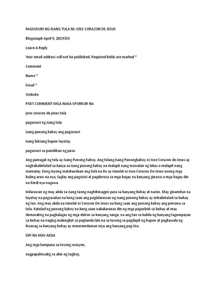 Pagsusuri NG Is | PDF