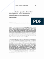 The Contribution of Action Research To Development in Social Endeavours: A Position Paper On Action Research Methodology