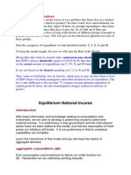 Equilibrium National Income