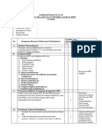 Contoh Instrumen Pemantauan RPP