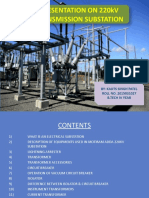 Presentation On 220Kv Transmission Substation: By: Kauts Singh Patel ROLL NO. 2015031027 B.Tech Iv Year