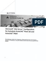 AutoCAD-Plant 3D SQL Server Configuration